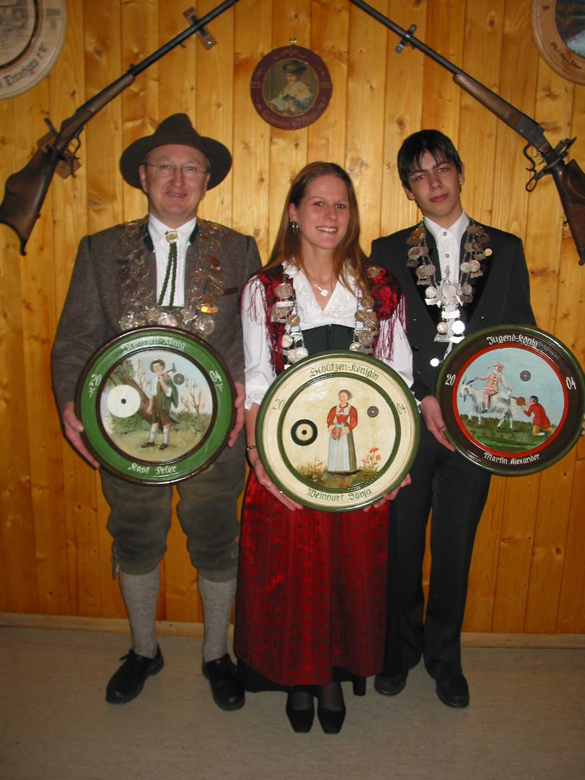 Schützenkönige 2004 - Peter Kast, Sonja Weinhart, Alexander Martin
